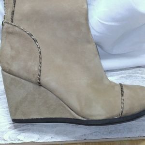 Taryn Rose Tan Tall Boot Suede 6 1/2 Never Worn
